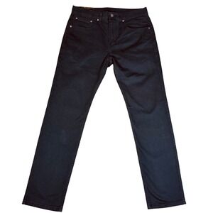 Levi's 502 Taper Jeans 31x32 Black Men's Denim Stretch Comfort EUC Slim Taper